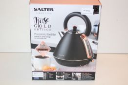 BOXED SALTER ROSE GOLD EDITION PYRAMID KETTLE Condition ReportAppraisal Available on Request- All
