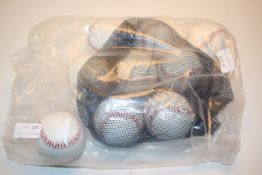 9X BAGGED BASEBALLS (IMAGE DEPICTS STOCK)Condition ReportAppraisal Available on Request- All Items