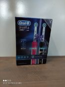 BOXED ORAL B SMART 4 SMART COACHING ELECTRICAL TOOTHBRUSHCondition ReportAppraisal Available on