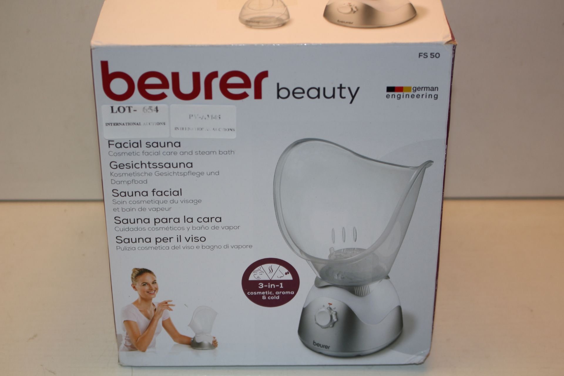 BOXED BEURER BEAUTY FACIAL SAUNA FS50 RRP £36.99Condition ReportAppraisal Available on Request-