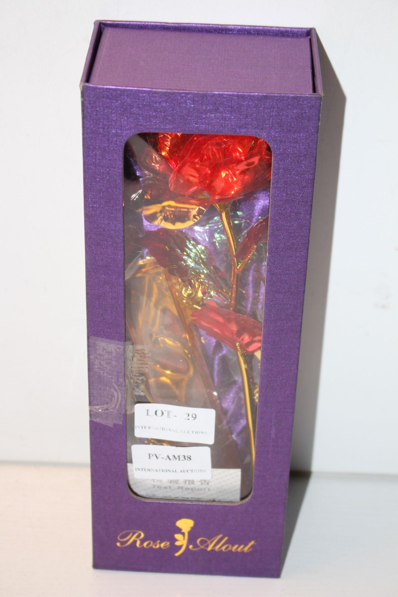 BOXED ROSE ALLOUT GIFT ROSECondition ReportAppraisal Available on Request- All Items are Unchecked/