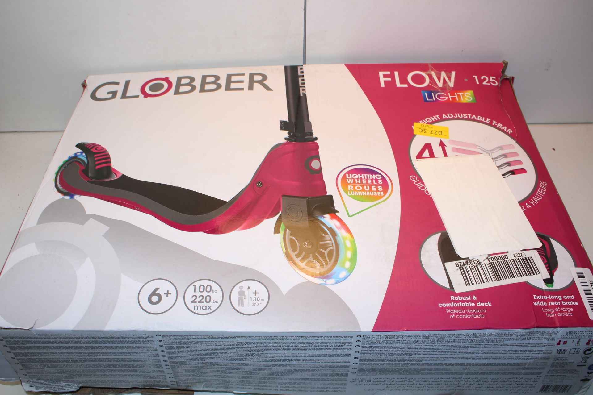 BOXED GLOBBER FLOW LIGHTS 125 RRP £75.00Condition ReportAppraisal Available on Request- All Items