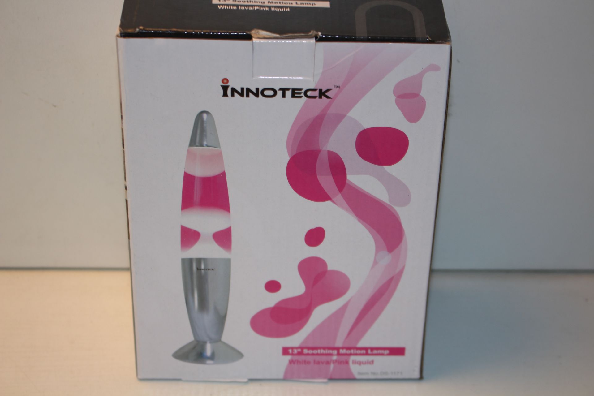 BOXED INNOTEK 13"SOOTHING MOTION LAMP Condition ReportAppraisal Available on Request- All Items