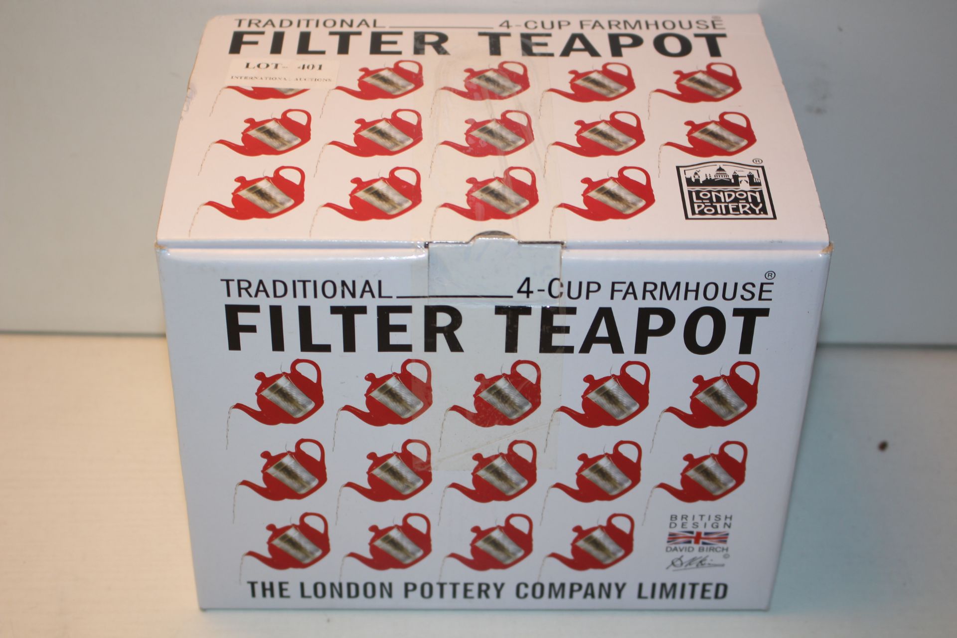 BOXED LONDON POTTERY TRADITIONAL 4-CUP FARMHOUSE FILTER TEAPOT RRP £25.00Condition ReportAppraisal