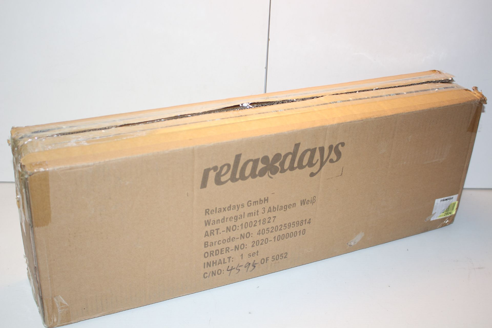 BOXED RELAXDAYS WHITE STORAGE UNIT SLIM Condition ReportAppraisal Available on Request- All Items
