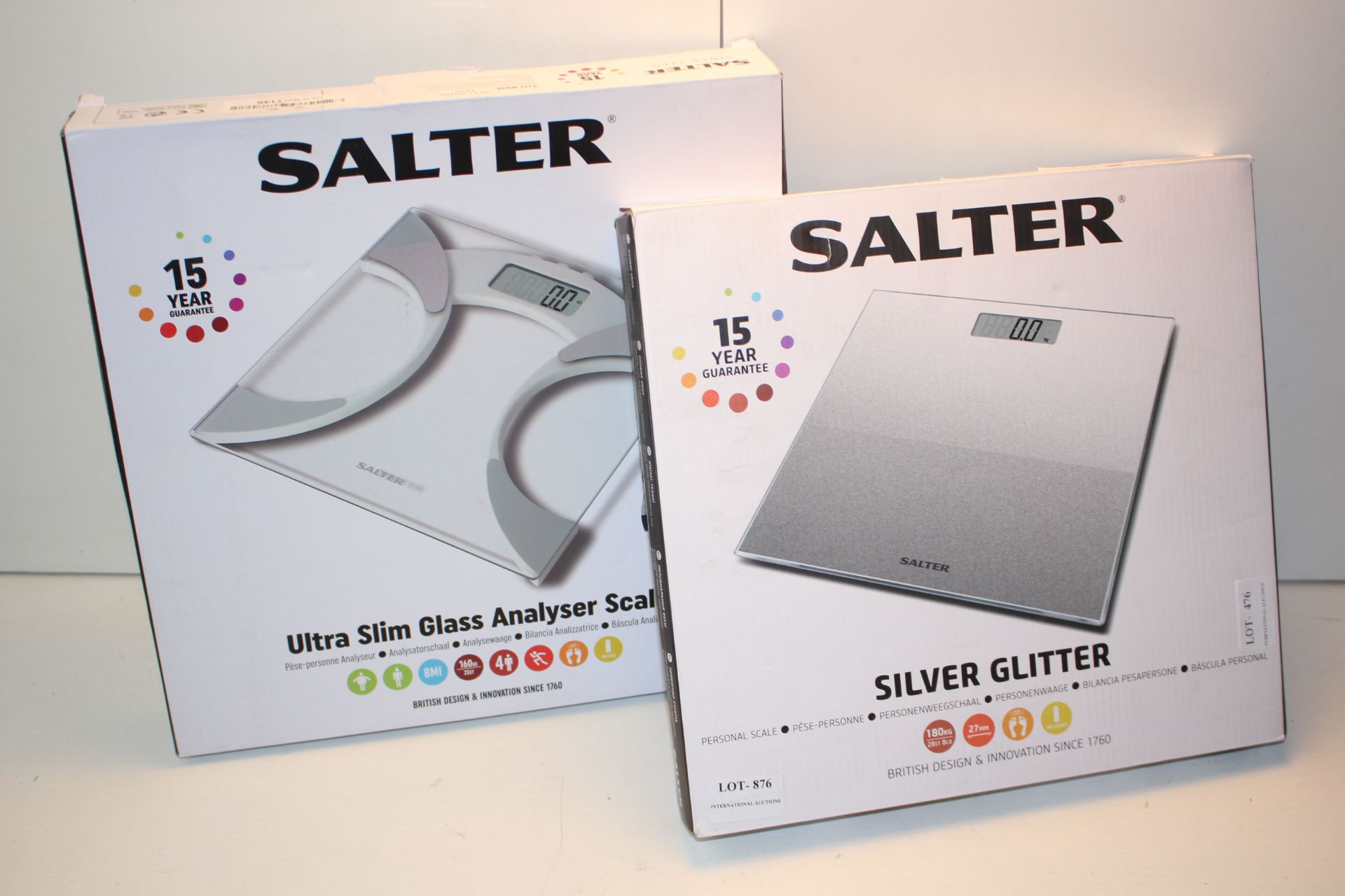 2X BOXED ASSORTED SALTER SCALES COMBINED RRP £38.78Condition ReportAppraisal Available on Request-