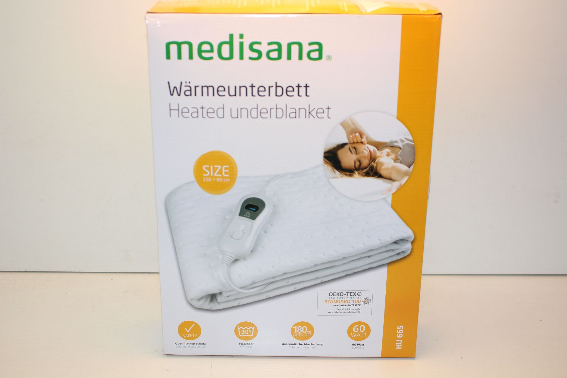 BOXED MEDISANA HEATED UNDERBLANKET HU665 RRP £39.99Condition ReportAppraisal Available on Request-