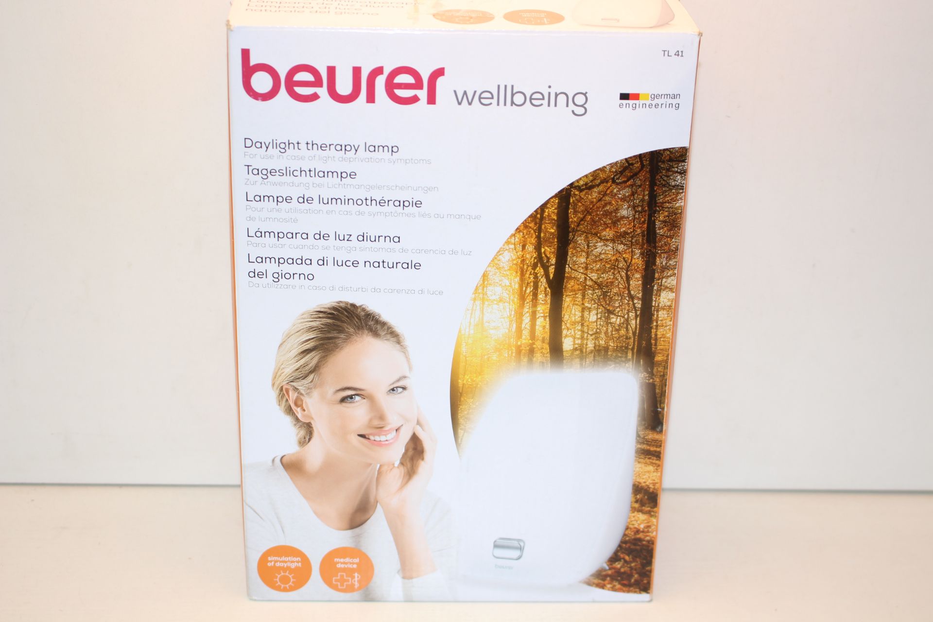 BOXED BEURER WELLBEING DAYLIGHT THERAPY LAMP MODEL: TL41 RRP £59.99Condition ReportAppraisal