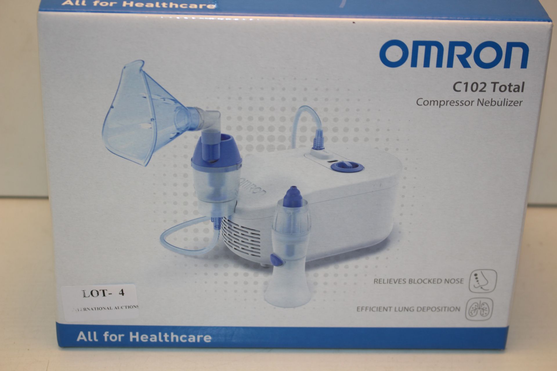 BOXED OMRON C102 TOTAL COMPRESSOR NEBULIZER RRP £69.99Condition ReportAppraisal Available on