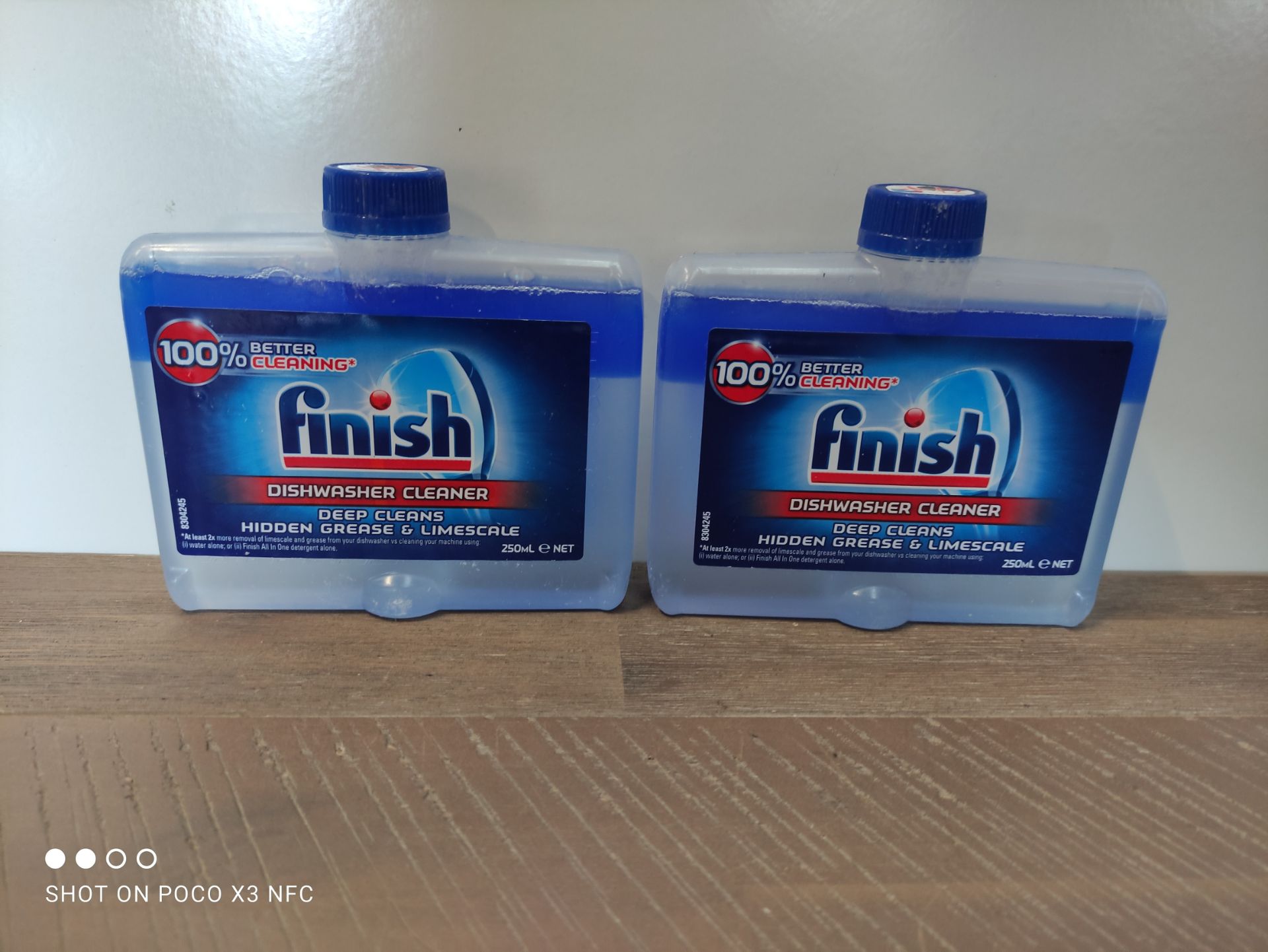 2 X FINISH DISH WASHER CLEANER 250ML COMBINED RRP £5Condition ReportAppraisal Available on