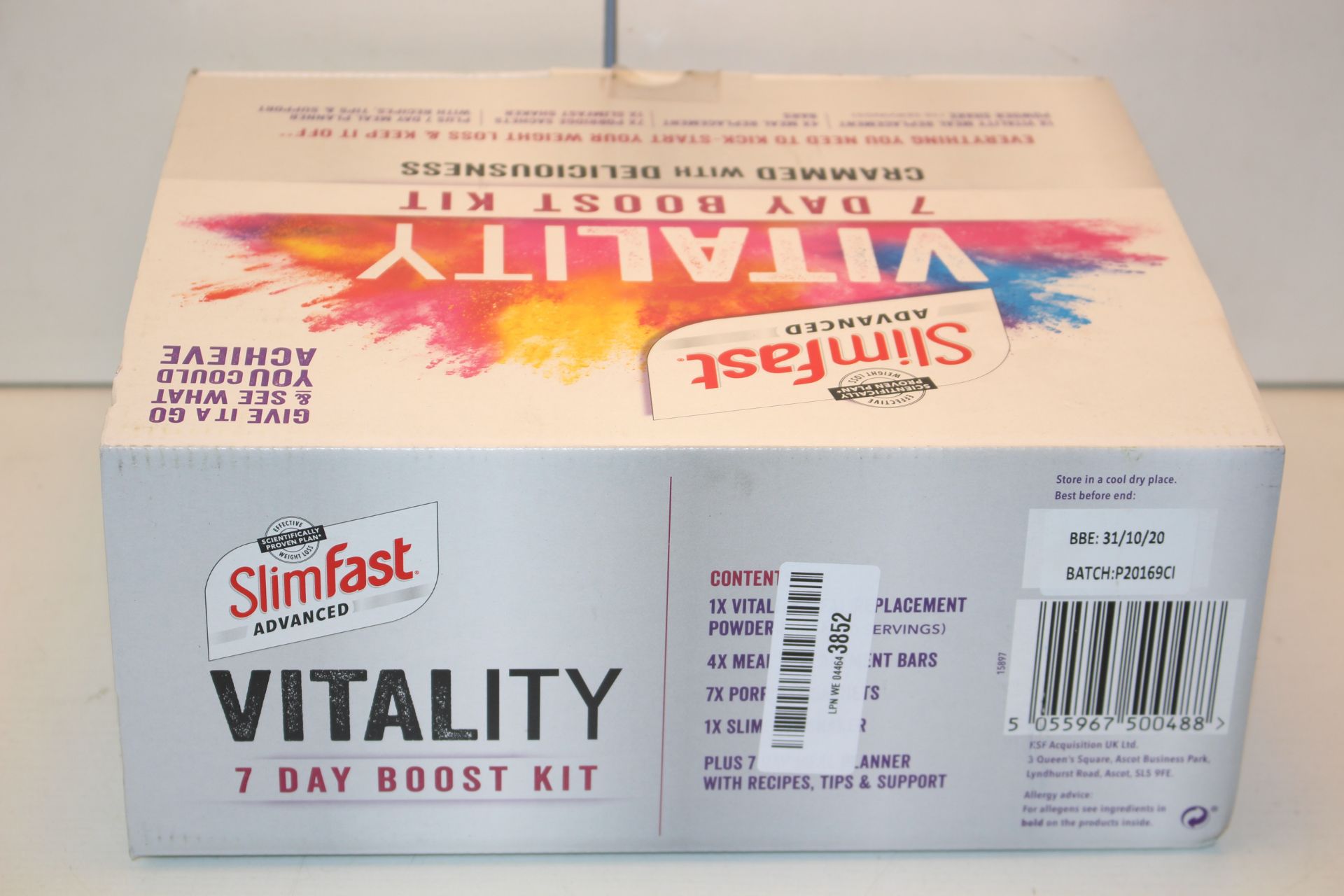 5X BOXED SLIMFAST ADVANCED VITALITY 7 DAY BOOST KITS COMBINED RRP £150.00Condition ReportAppraisal