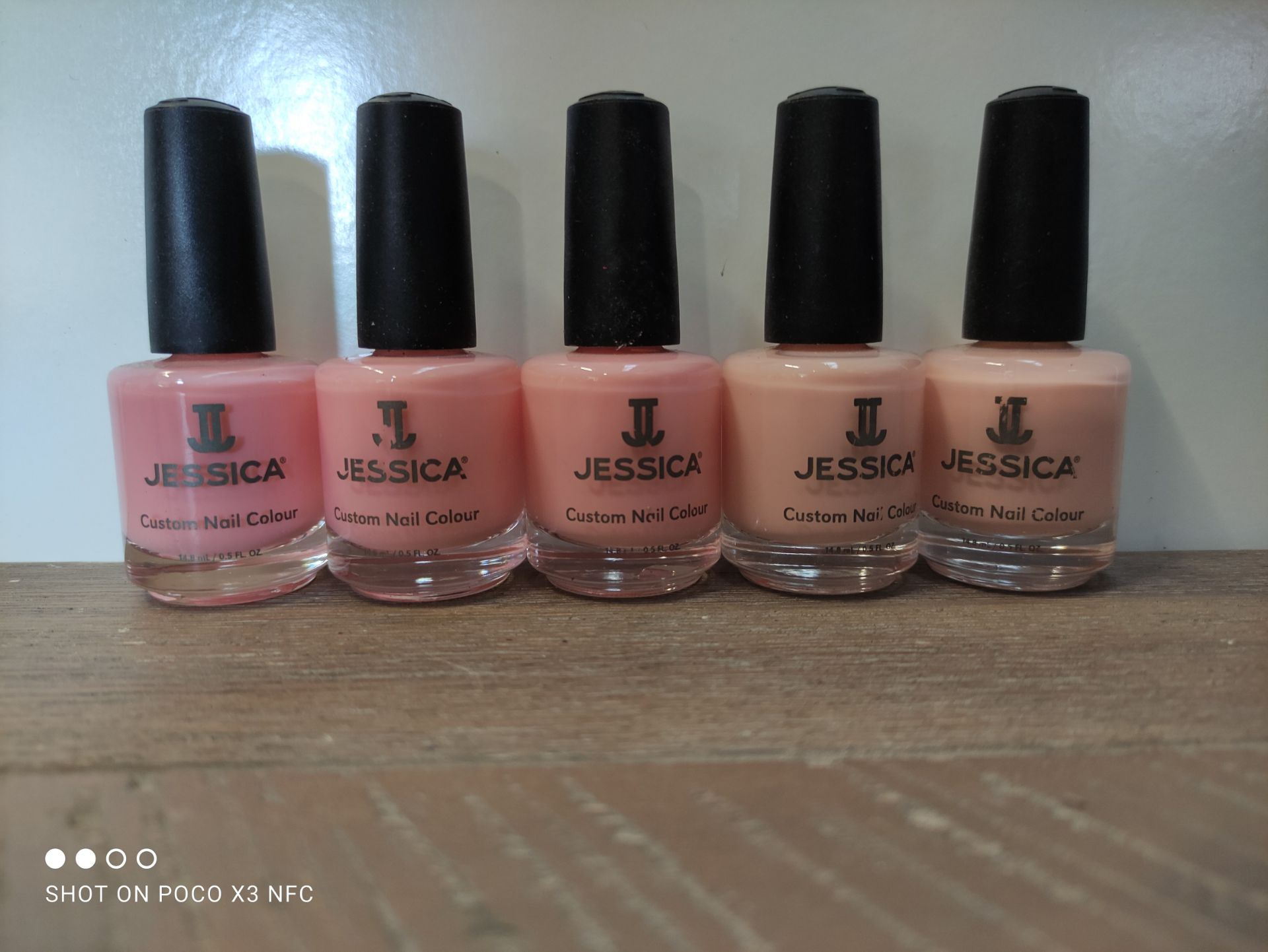 4 XJESSICA CUSTOM NAIL COLOUR PINK CRUSH & SWEETIE PIE COMBINED RRP 44Condition ReportAppraisal