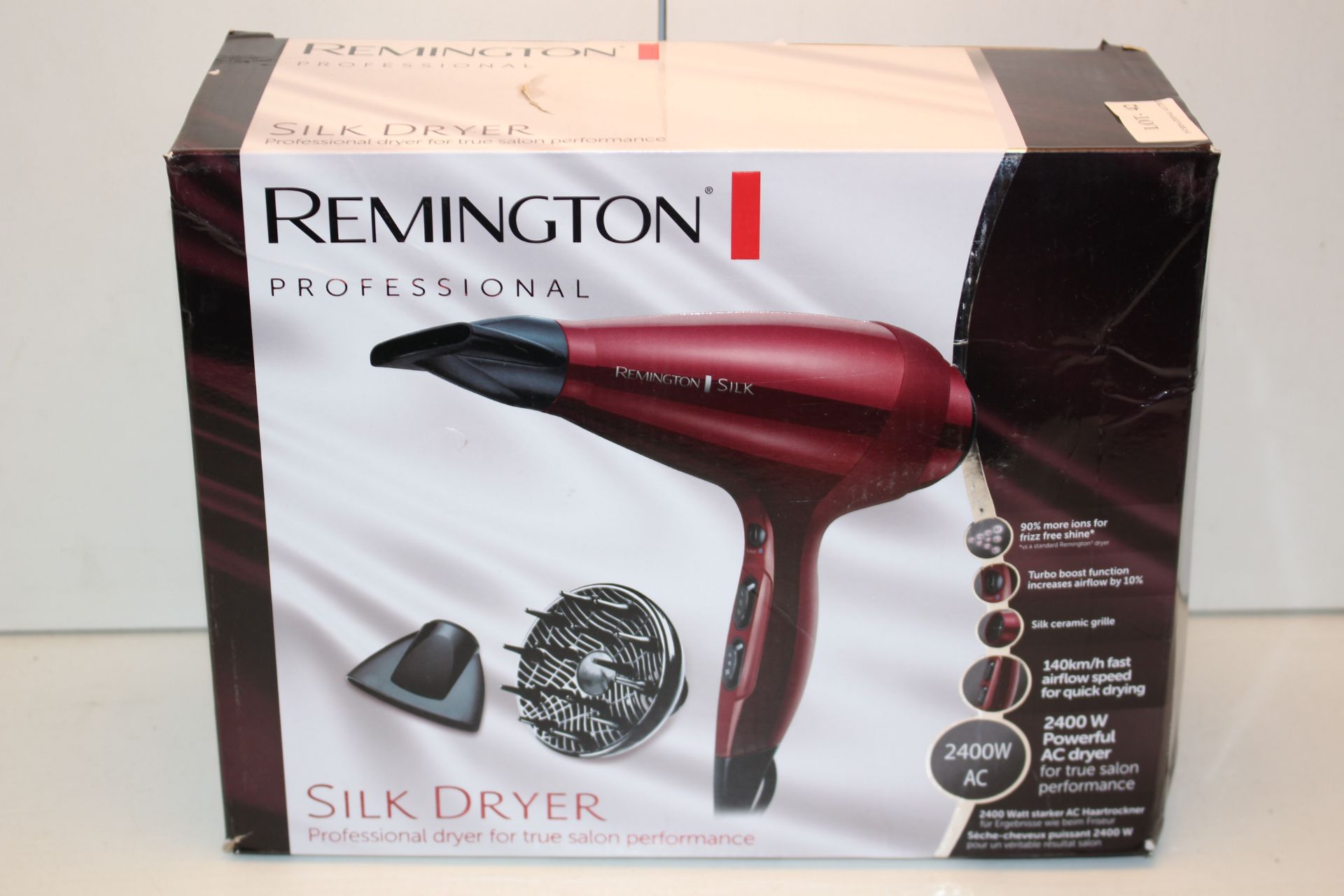 BOXED REMINGTON PROFESSIONAL SILK DRYER RRP £52.25Condition ReportAppraisal Available on Request-