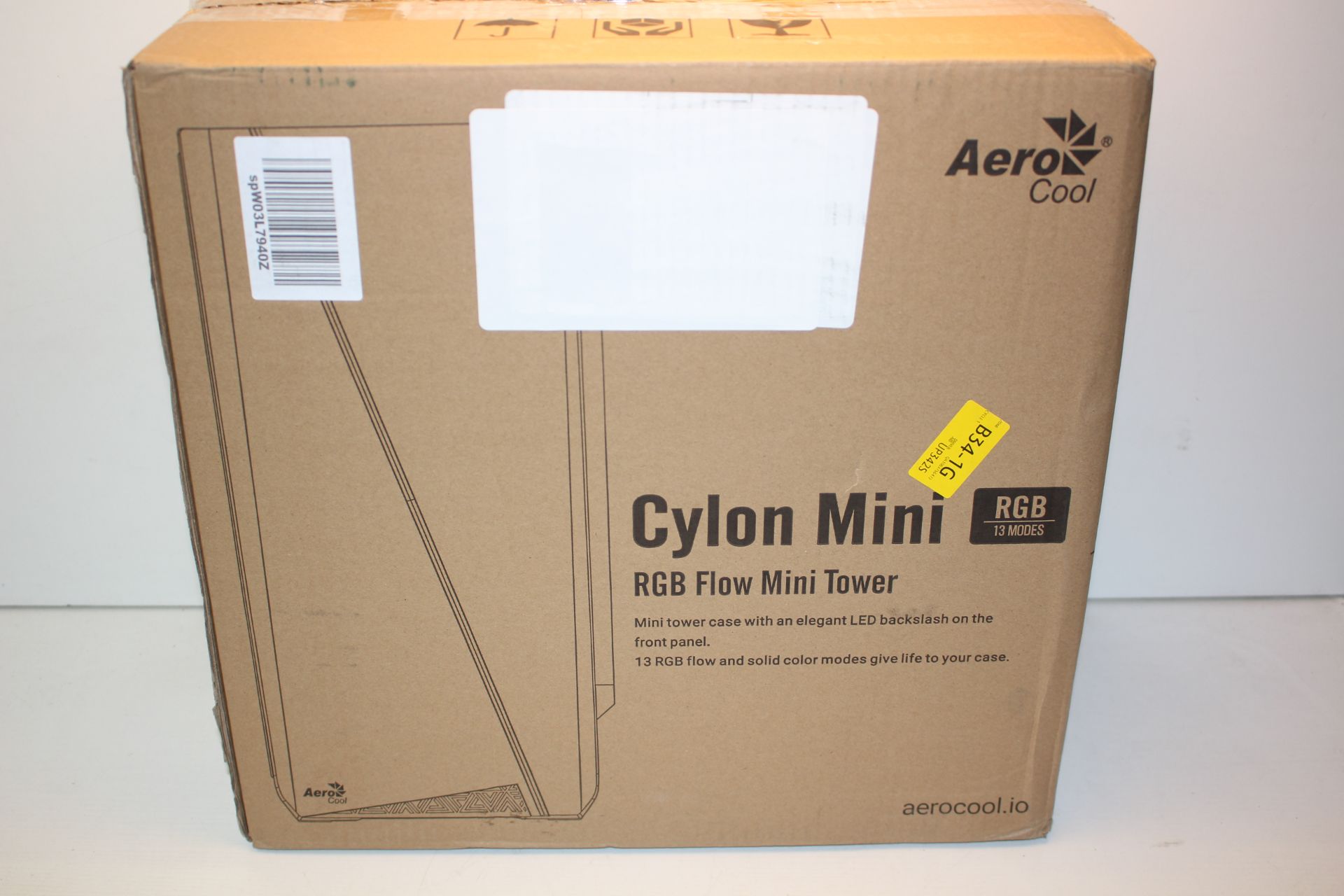 BOXED AEROCOOL CYLON MINI RGB FLOW MINI TOWERCondition ReportAppraisal Available on Request- All