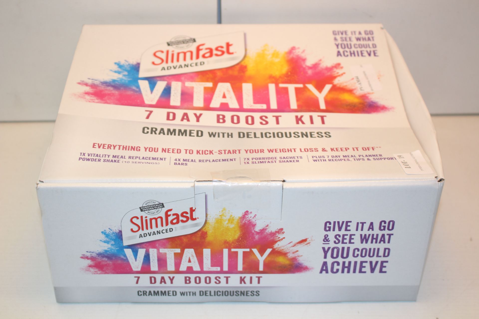 BOXED VITALITY 7DAY BOOST KIT BY SLIMFAST ADVANCED Condition ReportAppraisal Available on Request-