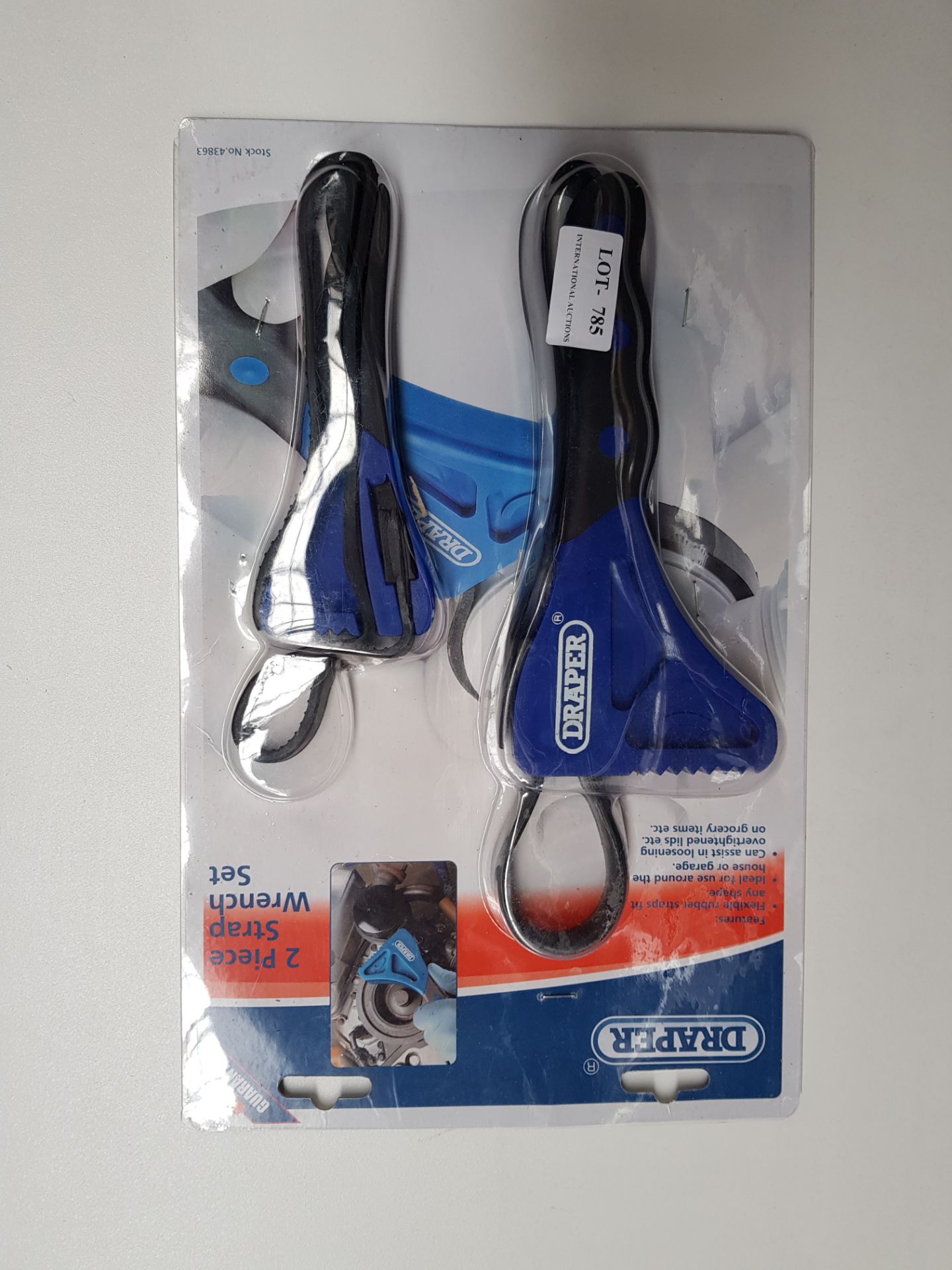 DRAPER 2 PIECE WRENCH STRAP SET Condition ReportAppraisal Available on Request- All Items are