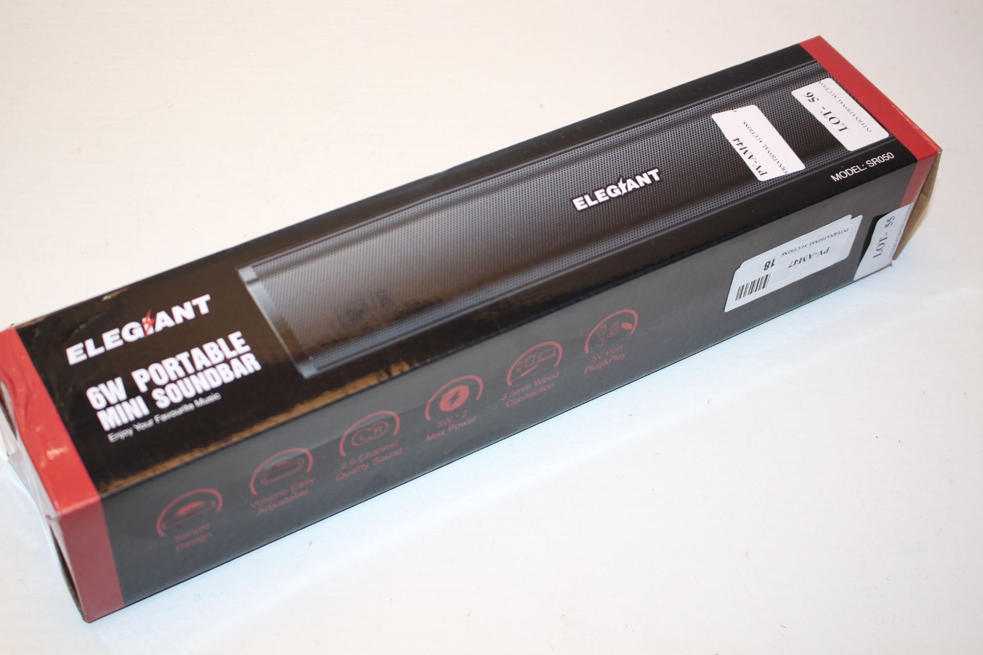 BOXED ELEGANT 6W PORTABLE MINI SOUNDBAR RRP £19.99Condition ReportAppraisal Available on Request-