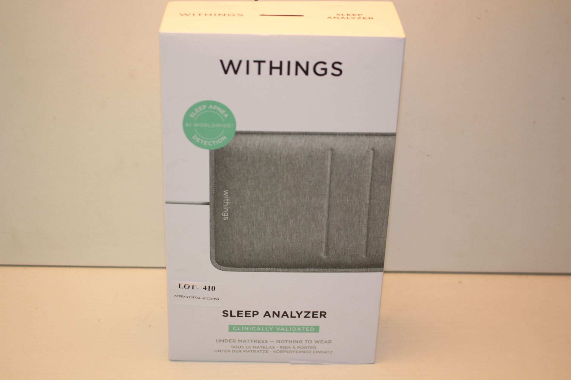 BOXED WITHINGS SLEEP ANALYZER CLINICALLY VALIDATED UNDER MATTRESS RRP £119.95Condition