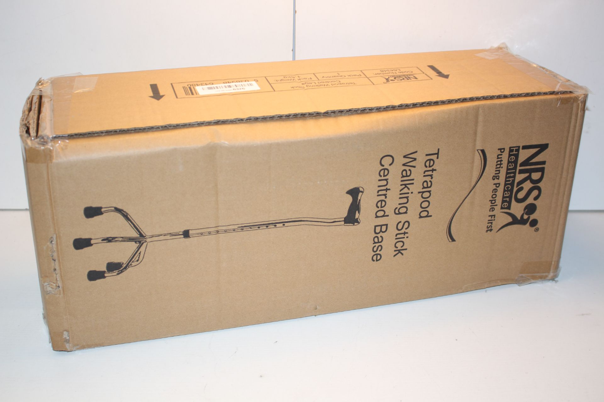 BOXED NRS HEALTHCARE TETRAPOD WALKING STICK CENTRED BASE Condition ReportAppraisal Available on
