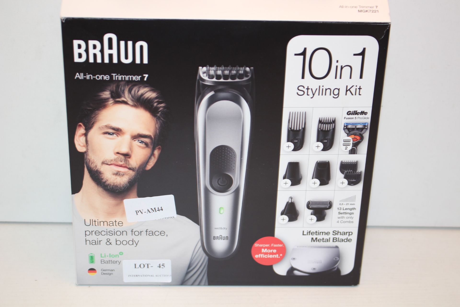 BOXED BRAUN ALL-IN-ONE TRIMMER 7 10-IN-1 STYLING KIT RRP £79.99Condition ReportAppraisal Available