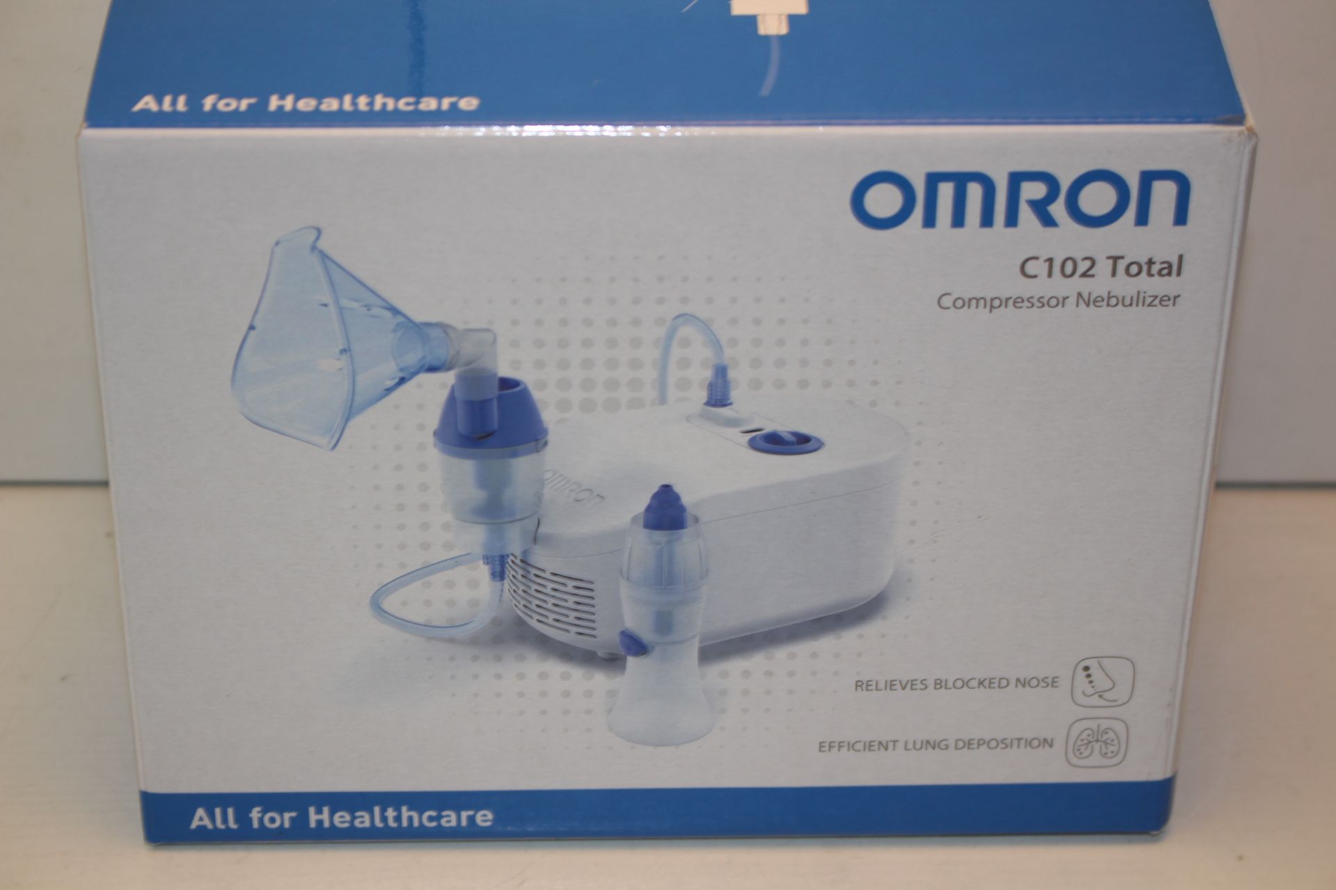 BOXED OMRON C102 TOTAL COMPRESSOR NEBULIZER RRP £69.99Condition ReportAppraisal Available on