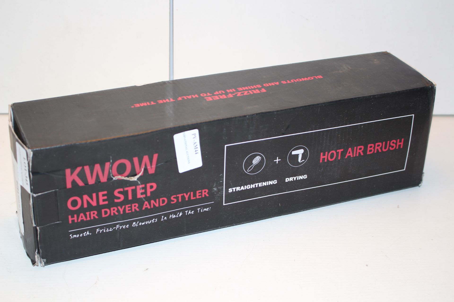 BOXED KWOW ONE STEP HAIR DRYER AND STYLER Condition ReportAppraisal Available on Request- All