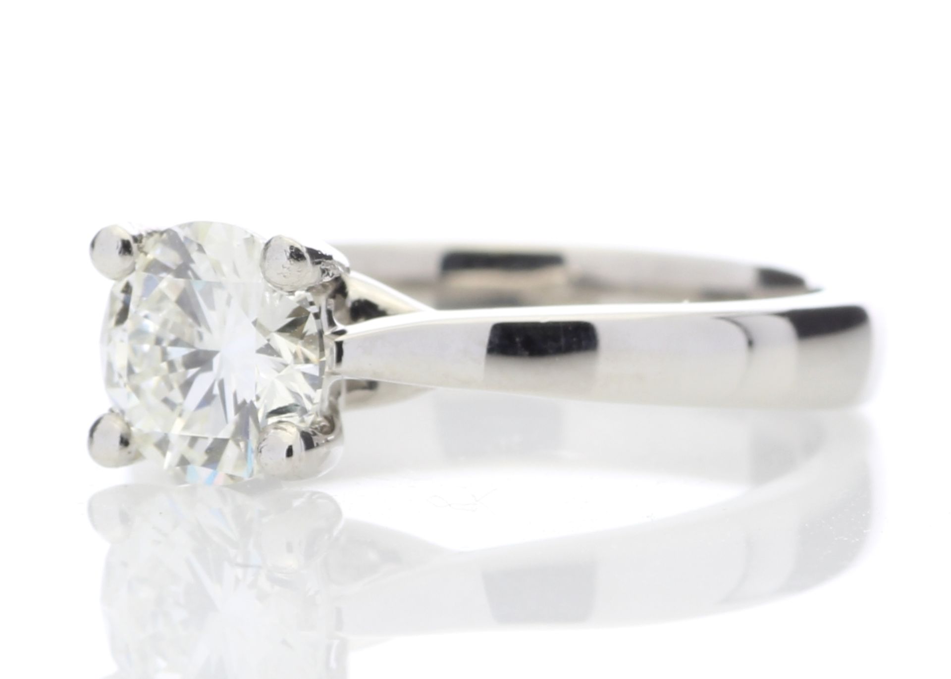 Platinum Single Stone Wire Set Diamond Ring 1.01 Carats - Valued by GIE £58,000.00 - Platinum Single - Image 2 of 5