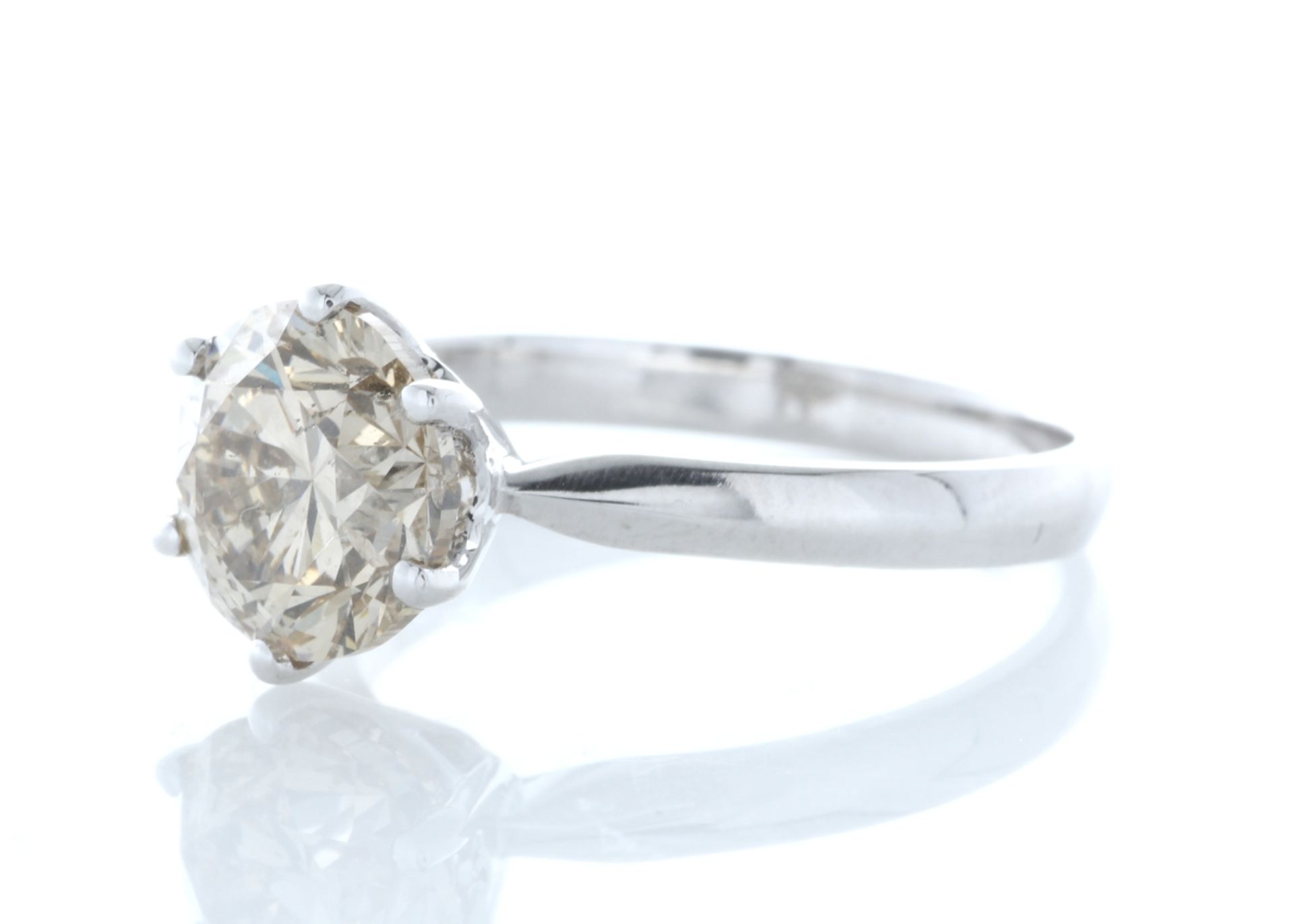 18ct White Gold Single Stone Claw Set Diamond Ring 2.58 Carats - Valued by GIE £79,955.00 - 18ct - Image 2 of 5