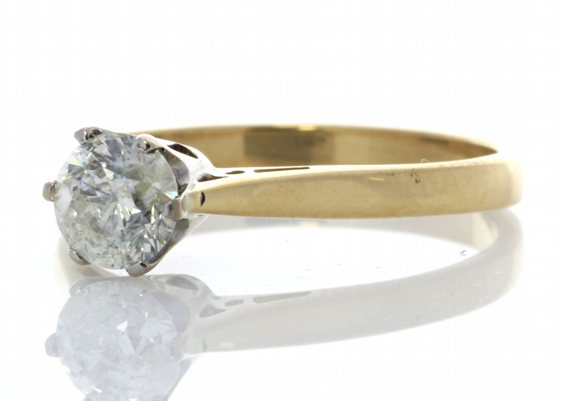 18ct Yellow Gold Brilliant Cut Diamond Engagement Ring J I2 0.61 Carats - Valued by GIE £2,995. - Image 2 of 6