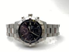 GENTS TAG HEUER STAINLESS STEEL WATCH, CHRONOMETER AUTOMATIC, MODEL- CAF2110, NO BOX, NO PAPERS,