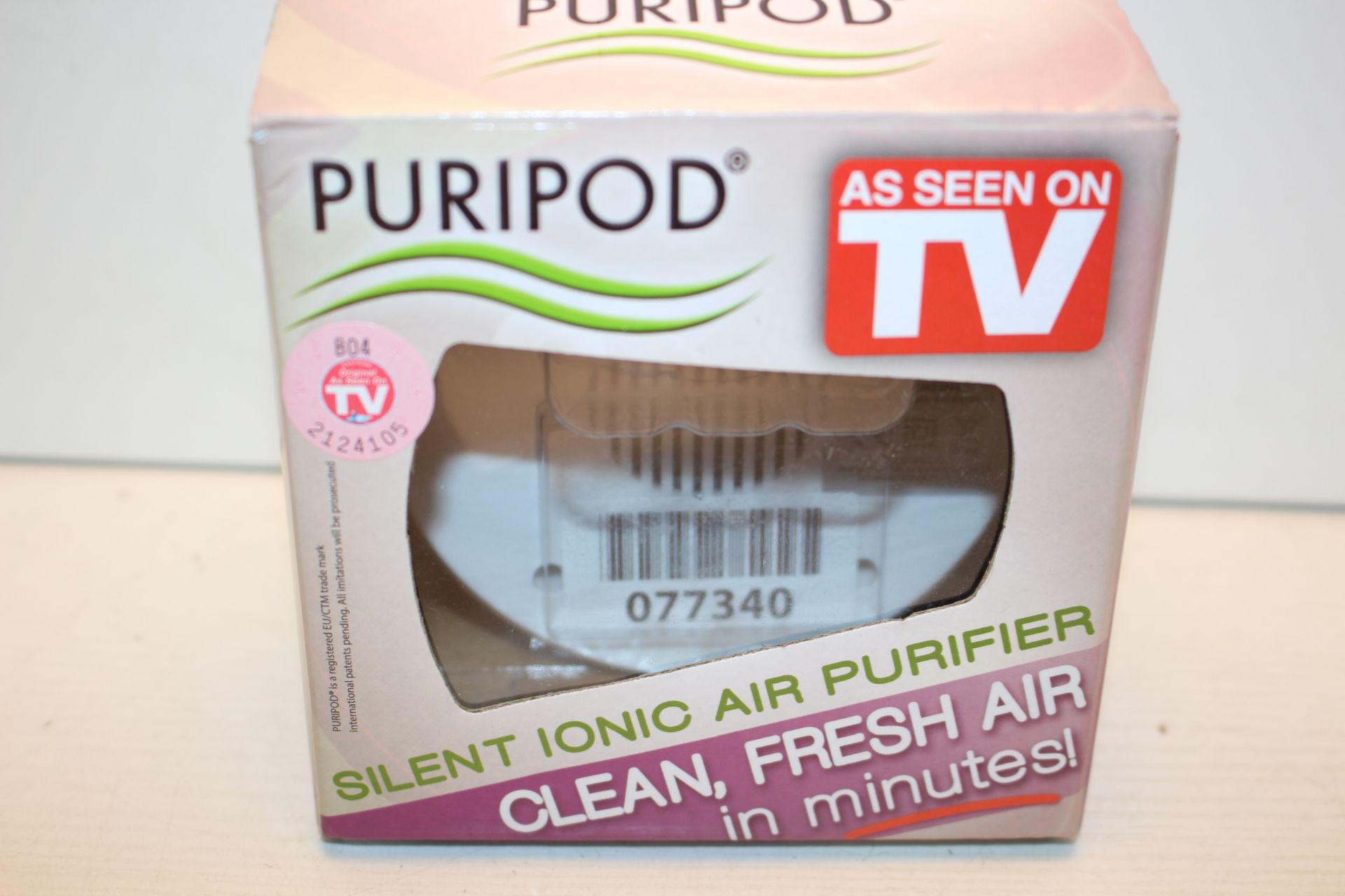 4X BOXED PURIPOD - AS SEEN ON TV - SILENT IONIC AIR PURIFIER COMBINED RRP £44.00Condition