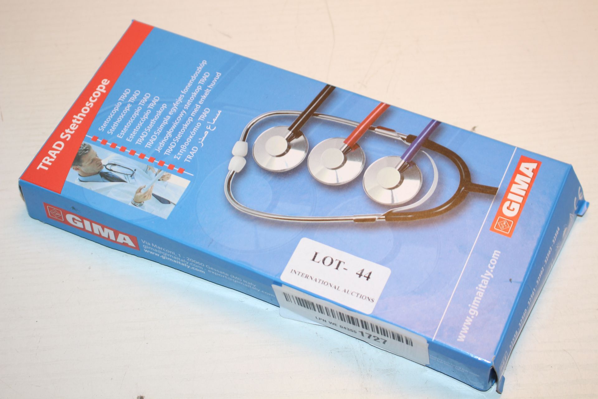 BOXED GIMA TRAD STETHOSCOPE RRP £12.99Condition ReportAppraisal Available on Request- All Items