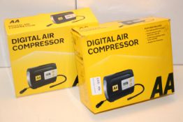 2X BOXED AA DIGITAL AIR COMPRESSORS COMBINED RRP £68.00Condition ReportAppraisal Available on