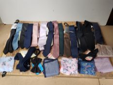 LARGE AMOUNT OF NEXT TIES, POCET SQUARES & OTHER ITEMS (IMAGE DEPICTS STOCK)Condition