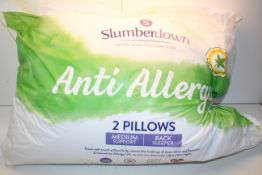 BAGGED SLUMBERDOWN ANTI ALLERGY PILLOWS MEDIUM SUPPORT Condition ReportAppraisal Available on