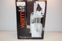 BOXED WARMLITE 650W 5 FIN MINI OIL FILLED RADIATOR RRP £27.99Condition ReportAppraisal Available