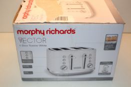 BOXED MORPHY RICHARDSS VECTOR 4 SLICE TOASTER WHITE RRP £49.99Condition ReportAppraisal Available on