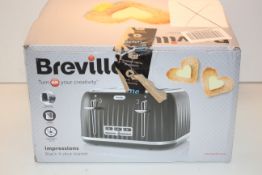 BOXED BREVILLE IMPRESSIONS BLACK 4 SLICE TOASTER RRP £49.99Condition ReportAppraisal Available on