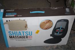 BOXED HOMEDICS SHIATSU MASSAGER WITH HEAT MODEL: SBM-179H-GB RRP £49.99Condition ReportAppraisal