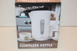 BOXED SIGNATURE 2200W CORDLESS KETTLE Condition ReportAppraisal Available on Request- All Items