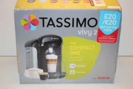 BOXED BOSCH TASSIMO VIVY 2 POD COFFEE MACHINE RRP £39.00Condition ReportAppraisal Available on