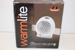 BOXED WARMLITE 2000W UPTRIGHT FAN HEATER WITH ADJUSTABLE THERMOSTATCondition ReportAppraisal