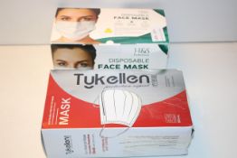 2X BOXED ASSORTED MASKS (IMAGE DEPICTS STOCK)#Condition ReportAppraisal Available on Request- All