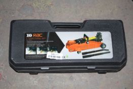 BOXED RAC 2 TONNE TROLLEY JACK Condition ReportAppraisal Available on Request- All Items are