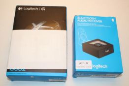 2X BOXED ASSORTED ITEMS TO INCLUDE LOGITECH WIRELESS GAMING MOUSE & BLUETOOTH AUDIO RECIEVER