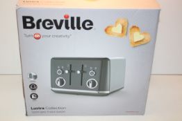 BOXED BREVILLE LUSTRA COLLECTION STORM GREY 4 SLICE TOASTER MODEL: VTT853 RRP £34.00Condition