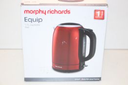 BOXED MORPHY RICHARDS EQUIP 1.7L JUG KETTLE RED RRP £23.49Condition ReportAppraisal Available on