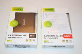 2X BOXED MAXONE EXTERNAL HARD DRIVE 2.5" EXTERNAL HDD SUPER SPEED USB 3.0 RRP £15.99 EACH