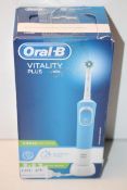 BOXED ORAL B VITALITY PLUS POWERED BY BRAUN TOOTHBRUSH RRP £24.99Condition ReportAppraisal Available