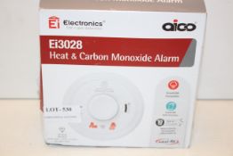 BOXED AICO ELECTRONICS FIRE + GAS DETECTION Ei3028 HEAT & CARBON MONOXIDE ALARM EASI-FIT RRP £76.